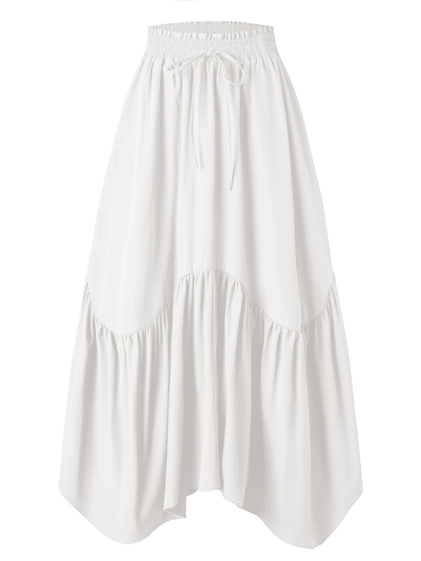 Women's wave tied adjustable midi skirt