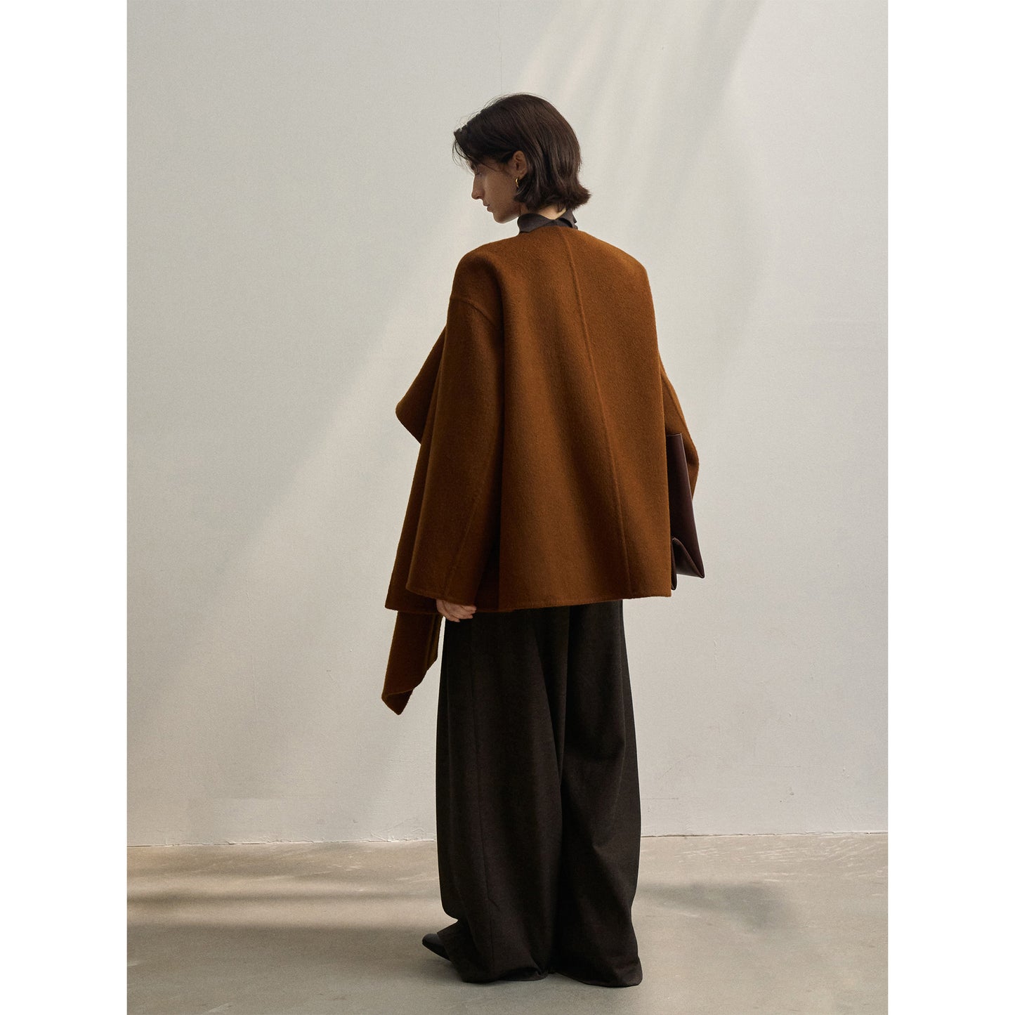Wool shawl large scarf woolen coat
