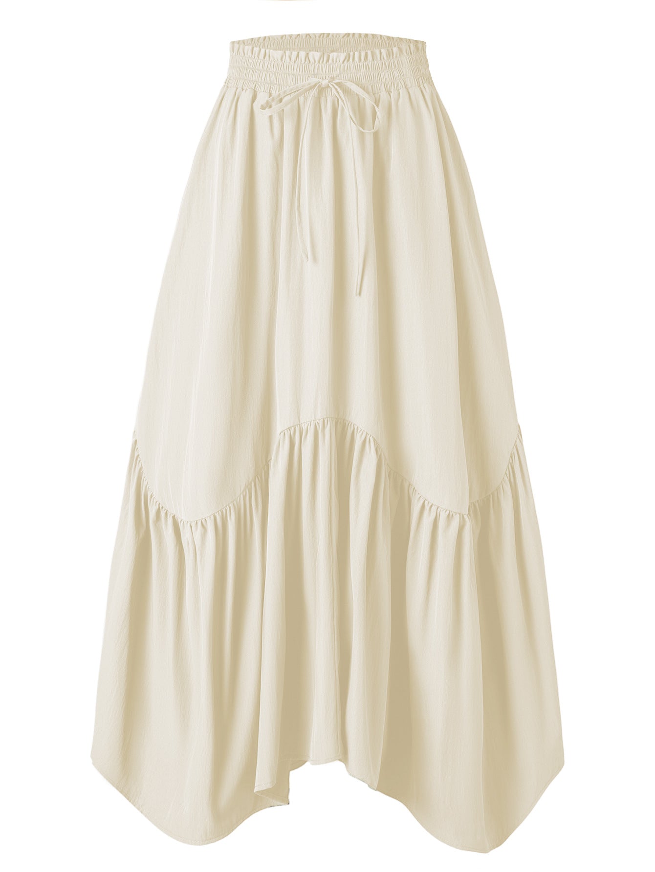 Women's wave tied adjustable midi skirt