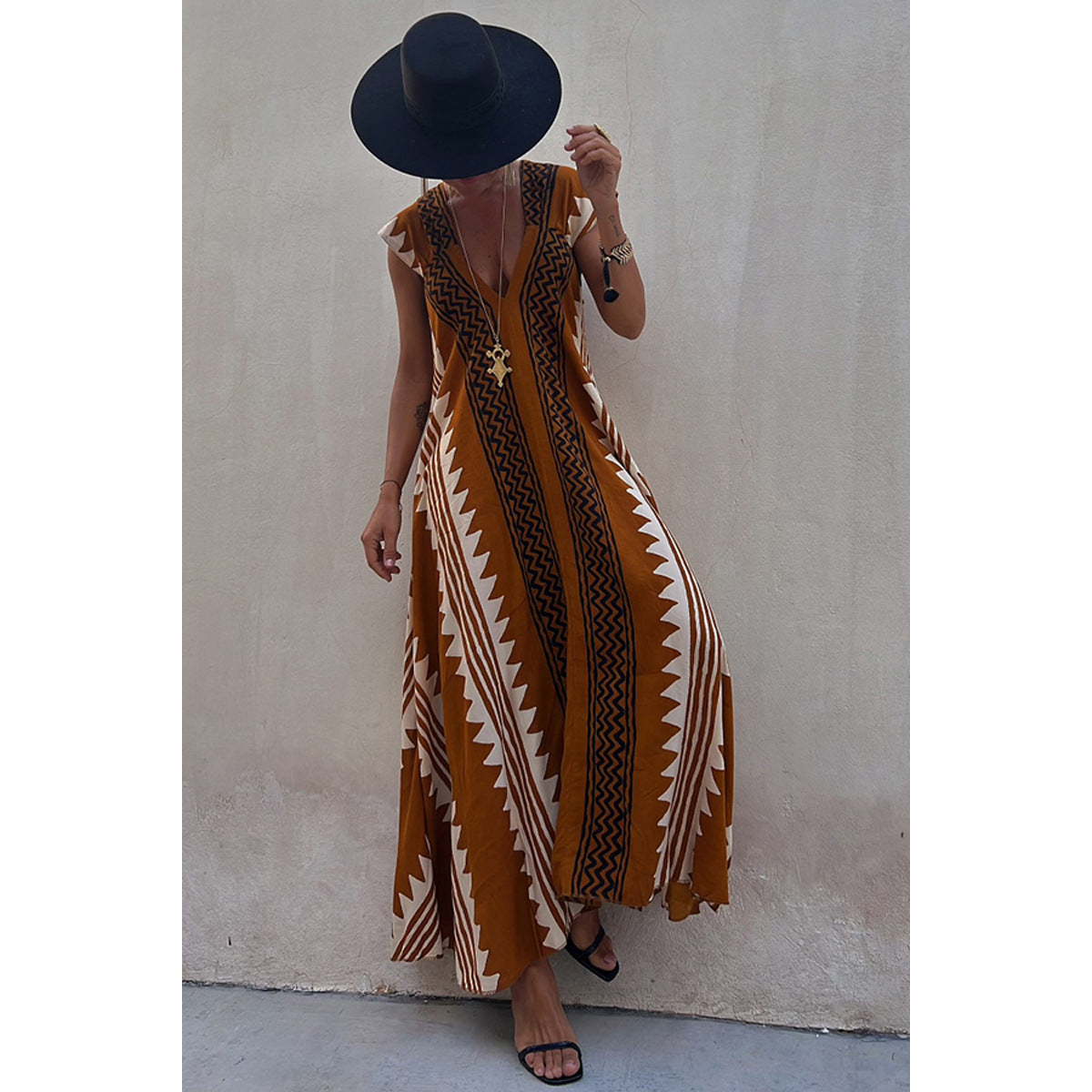 Casual Loose Wide Swing Dress for Women, INS Holiday Wear