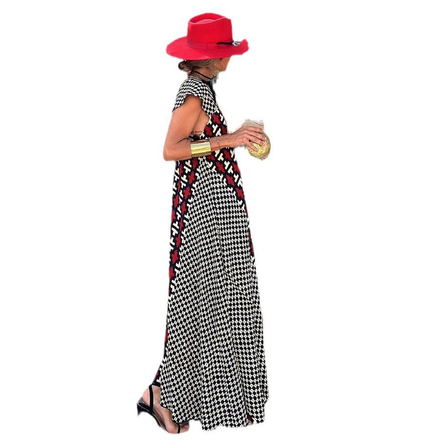 Casual Dress INS Holiday Women's Loose Flared Dress