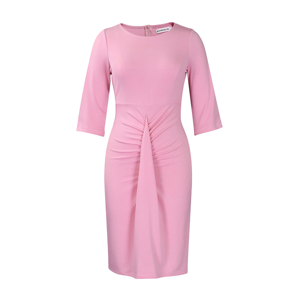 Women's  Pleated Pencil Skirt  Dress