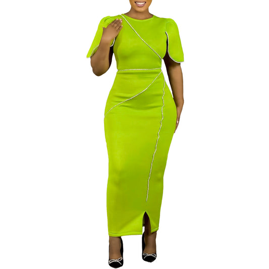 Slim fit long skirt dress