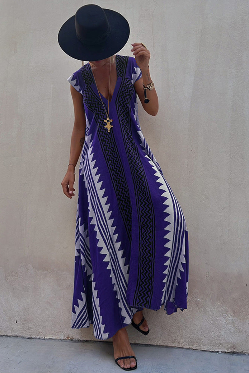 Casual Loose Wide Swing Dress for Women, INS Holiday Wear