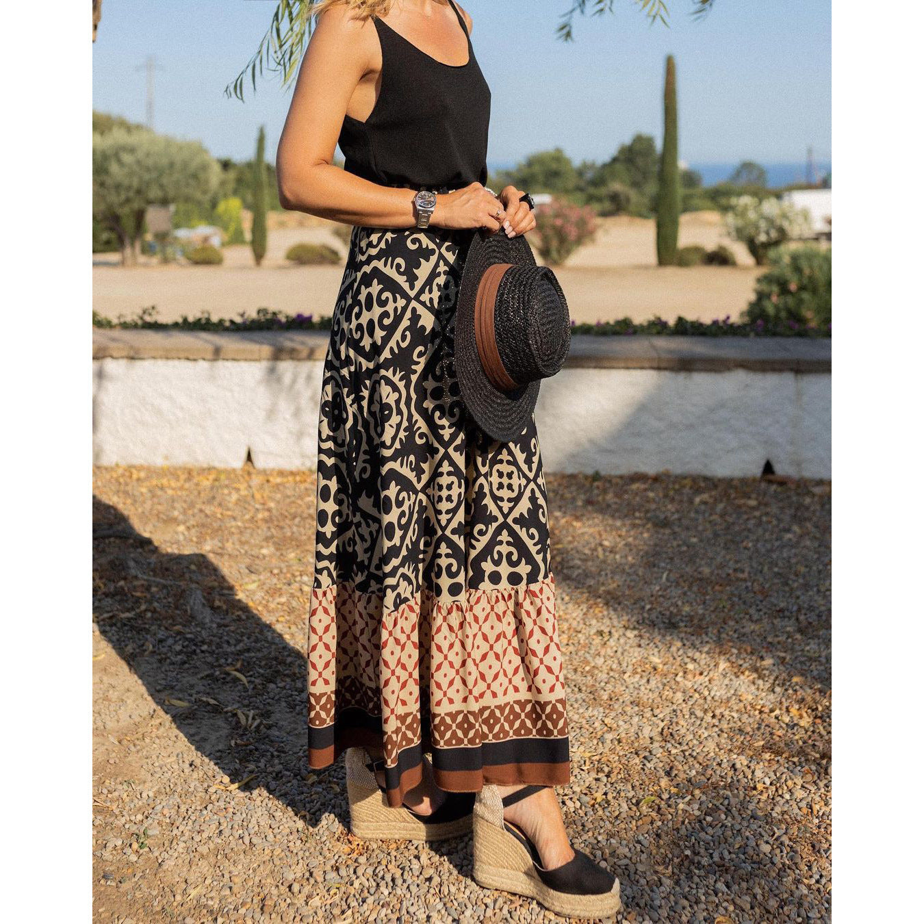 FashionableA-line Skirt INS Casual Loose Vacation Skirt for Women