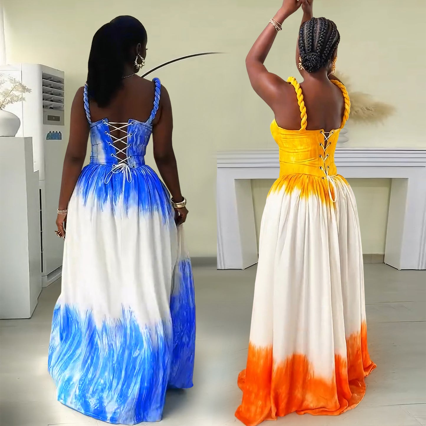 Loose Strapless Beach Atmosphere Dress for Women