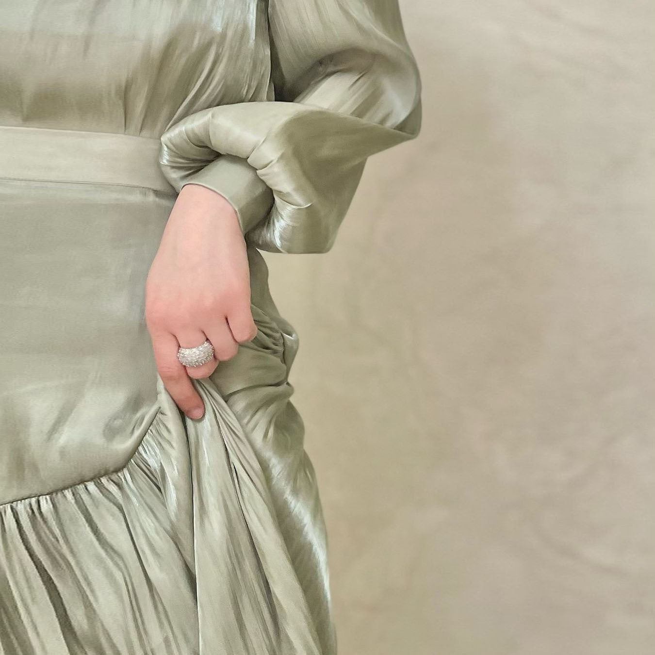 Fashionable and Elegant Pleated A-Line Dress