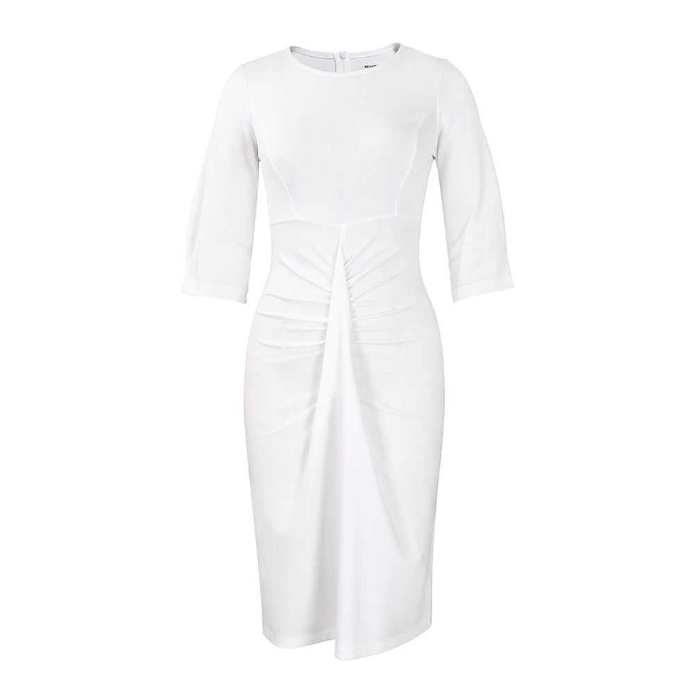 Women's  Pleated Pencil Skirt  Dress
