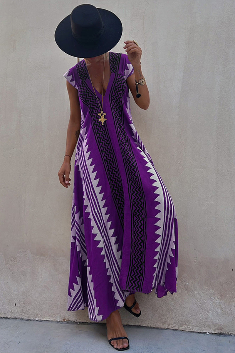 Casual Loose Wide Swing Dress for Women, INS Holiday Wear