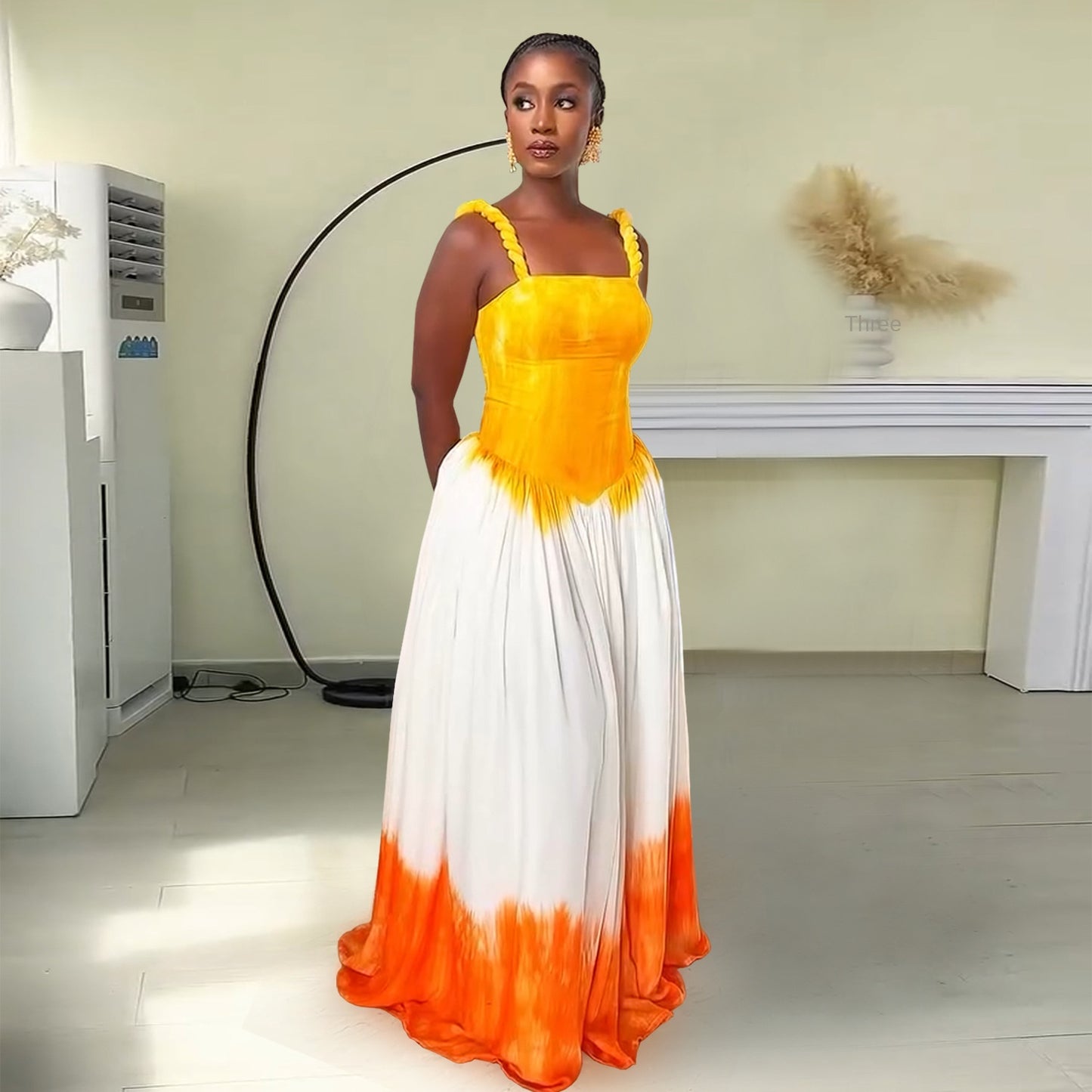 Loose Strapless Beach Atmosphere Dress for Women