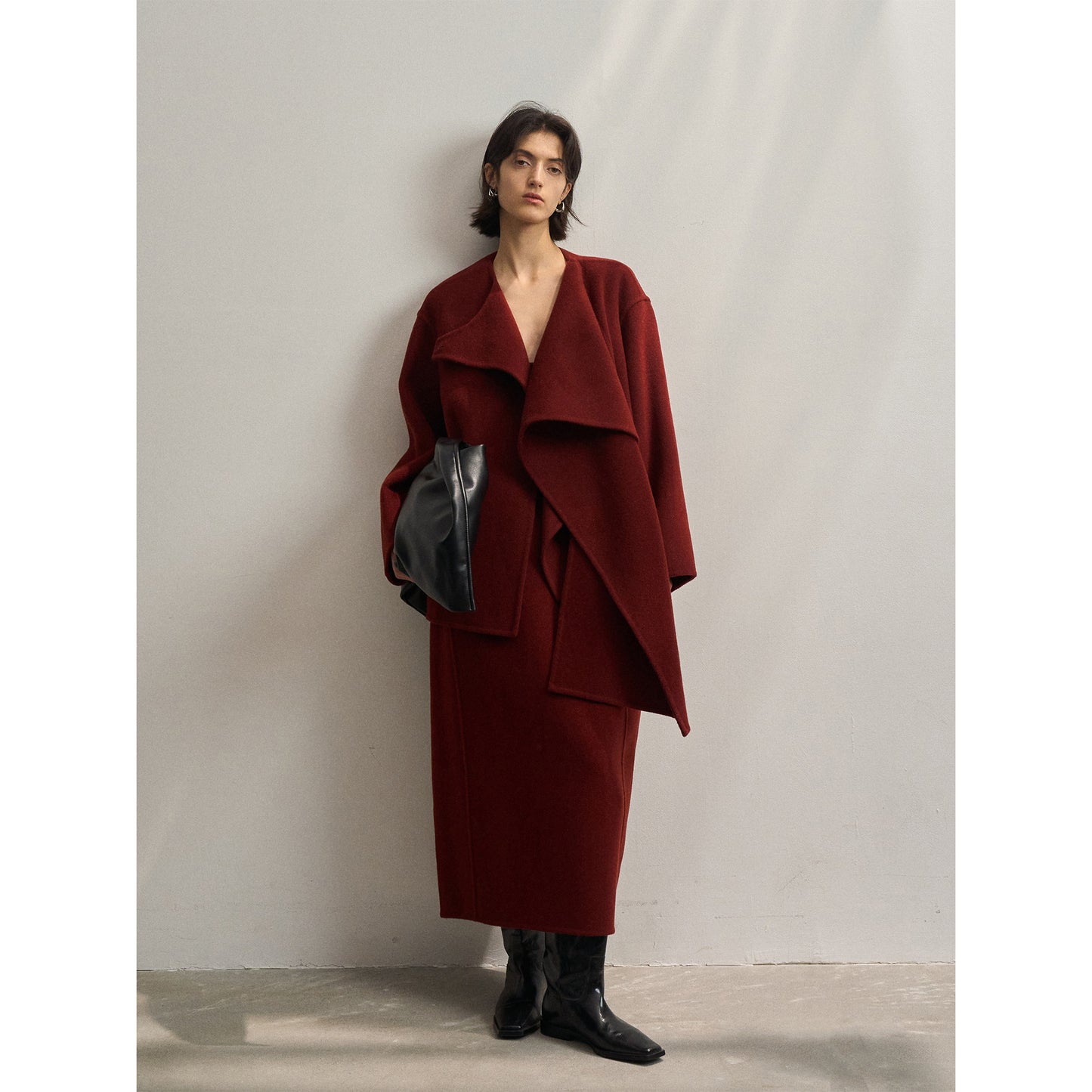 Wool shawl large scarf woolen coat