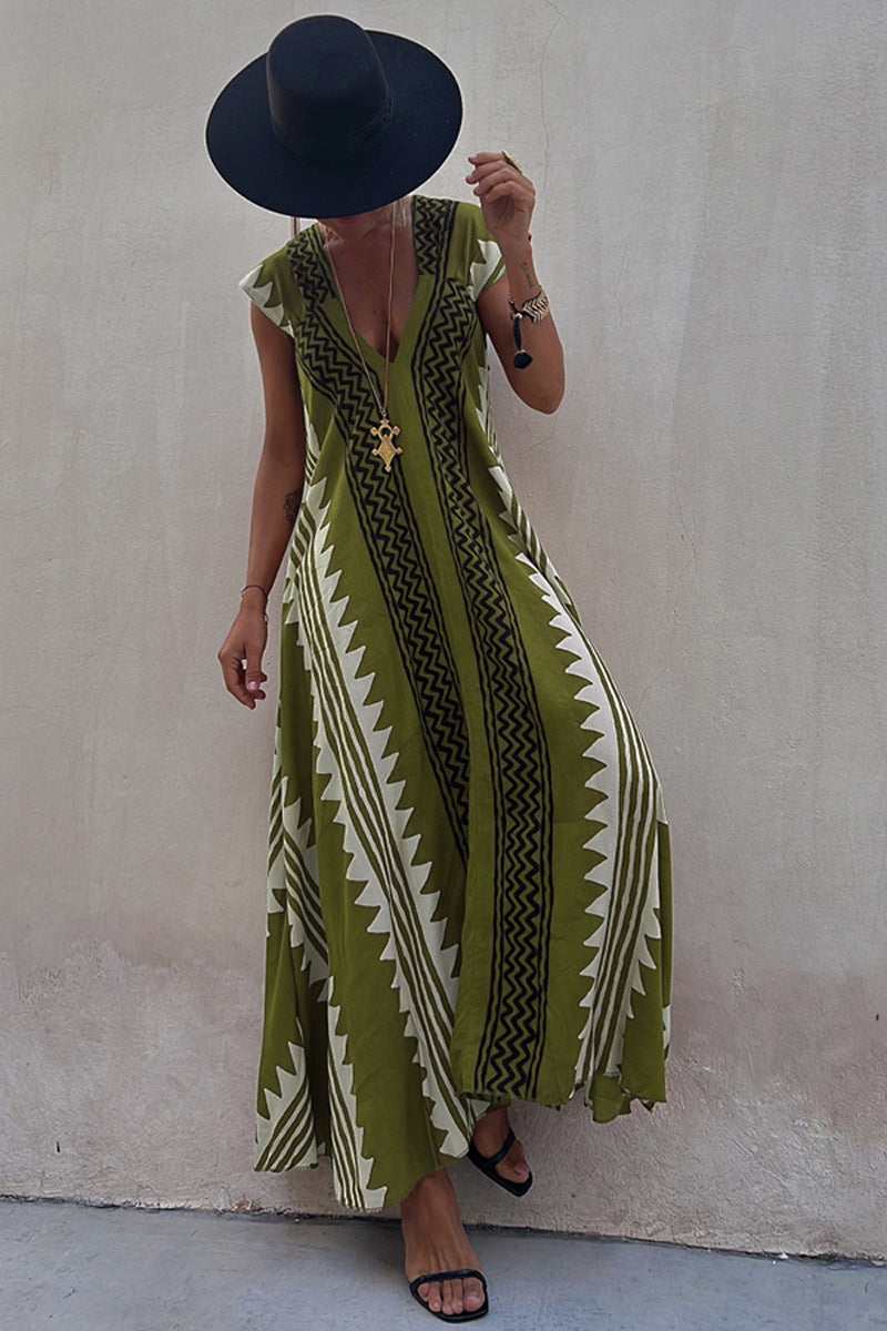 Casual Loose Wide Swing Dress for Women, INS Holiday Wear