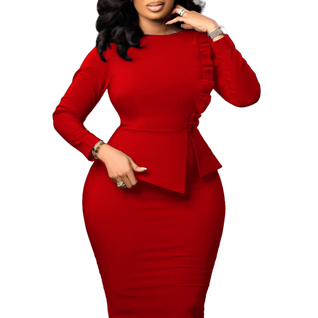 Slim fit hip hugging dress
