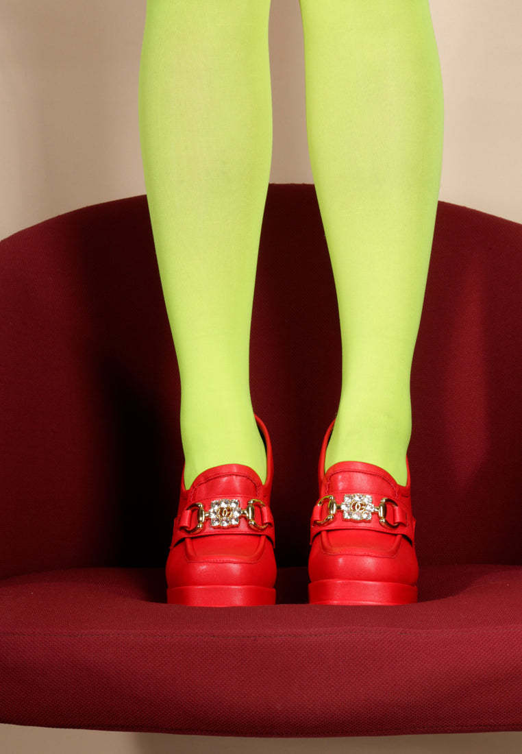Bratz Horsebit Diamante Embellished Chunky Platform Loafers-4